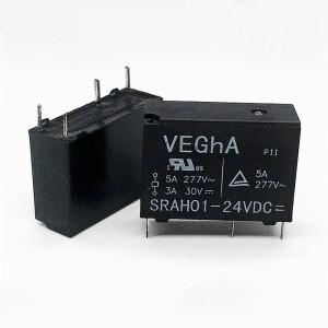 10개/몫 100%   릴레이 SRAH01-12VDC SRAH01 12VDC 24V 4PIN 5A HF46F-24-HS1 G5NB-1A-E 교체