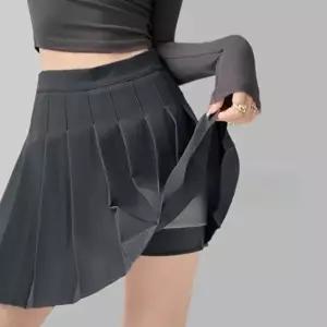 2컬러 속바지 있는 귀여운 테니스 주름 미니스커트 (HSJ-WFJO3WB)