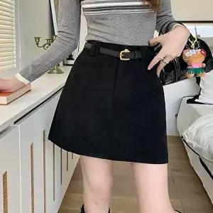벨트 증정 여성 골덴 미니 스커트 코듀로이 숏스커트 (HSJ-WDE69CA)