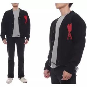 [아미]남성 빅 하트 로고 울 가디건 (BFUKC002 018 009 M 24F)