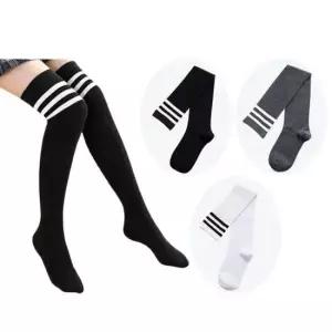 밴딩양말 여성용 롱삭스 무릎양말 오버니삭스 쓰리라인 장목양