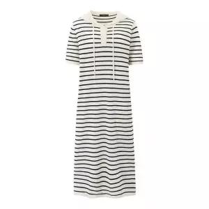 나인식스뉴욕 후드 반버튼 단가라 반팔 롱 니트 원피스 NQ2OW009L0 추천