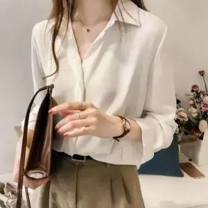 OSM-1006055 베이직 실크핏 블라우스 가을의류