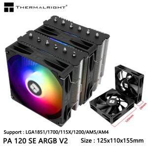 Thermalright Peerless Assassin 120 SE V2 컴퓨터 케이스 공기 냉각 라디에이터, 120x120x28mm 팬/지원 LG