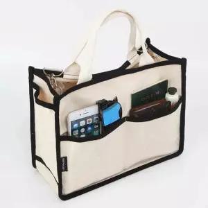 미들 사이즈 에코백 사각 크로스 손가방 여성 토트백