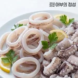 갤러리아 [어부의정성] 국내산 오징어 슬라이스 소포장 300gx2봉