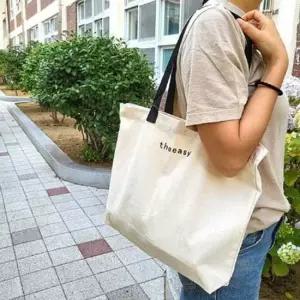 에코백 가방 여성 베이직 직장인 튼튼한 심플 숄더 데일리