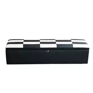 수납소파 벤치 잠금장치 보관함 흑백 긴의자 대형 수납함