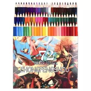 CHONGFENGSHOU 컬러링 드로잉 유성 색연필 72색 1세트