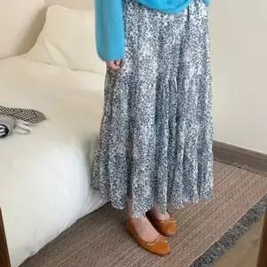 러블리 잔꽃무늬 플라워 롱스커트 (HSJ-WE5F943)