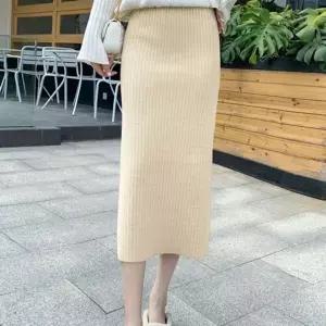 캐주얼 여성 하이웨이스트 H라인 밴딩 스커트 (HSJ-WFGLOLE)