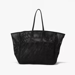 [롯데백화점]샌프란시스코마켓 [AMIACALVA 아미아칼바] WASHED LEATHER MESH TOTE (L) BLACK/ACF1M80007A98
