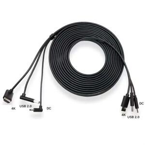 HTC Vive 3-In-1 액세서리 교체 케이블 HDMI 호환 5M USB 전원 VR 게임 DY