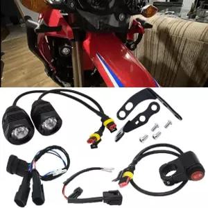 자이모어 핏 혼다 CRF300L 랠리 / CRF300LS 21-UP 고휘도 오프로드 주행 LED 보조등 장착 브래킷 키트