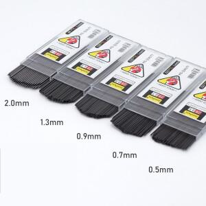 0.5 0.7 0.9 1.3 2.0mm 대용량 검정색 자동 연필심 스케치 그림 그리기 필기구  필기감