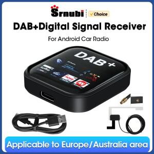 Srnubi DAB 안테나 + 모듈(USB 어댑터 포함) Android 차량용 라디오 GPS 스테레오 수신기 플레이어(유럽 범