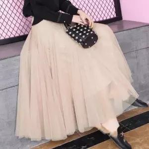 여성 3컬러 롱치마 촤르르 샤스커트 발레치마 하객룩 (HSJ-WFHYSDI)