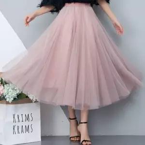 여성 3컬러 봄 데이트룩 샤스커트 롱치마 하객룩 (HSJ-WFGMCL7)