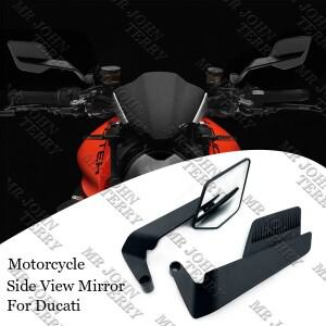 바이크 오토바이 액세서리 Ducati Streetfighter V4 S STREETFIGHTER V2 용 사이드 미러 윈드 윙 반전