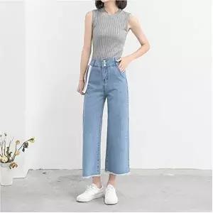 여성청바지부츠컷 여자 스판 청바지 부츠컷 데님팬츠 하이웨스트 연청