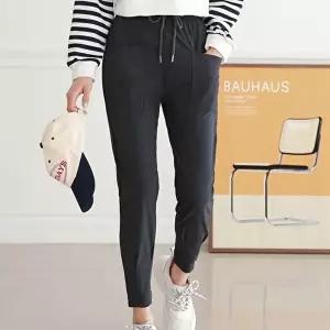 항아리핏바지 여성 봄 가을 배기팬츠 허리 밴딩 데일리 패션 팬츠