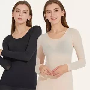 [하프클럽/]2색 1개 여자 경량내의 상하세트 경량속옷 내복세트