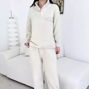 [리빌모아]겨울 여자 플리스 상의 조거 세트 DJ-SET-SGPPST888W-연베이지