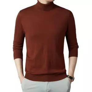 미비다 남성 폴라 니트 스웨터 가을 누에고치+면울 터틀넥 긴팔 청바지 이너 ADOR3