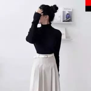 [의류] 2L-UND 5054 여자기본 골지 목폴라니트