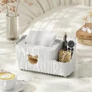 곰돌이 다기능 다목적 티슈케이스 리모컨 수납함 (중형)