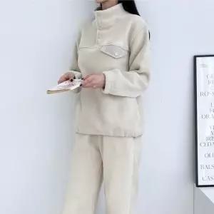 [리빌모아]겨울 여자 플리스 상의 조거 운동 세트 DJ-SET-SGPPST888W-카키