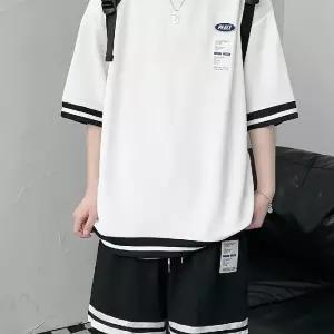 훌리오 여름 남자트레이닝복세트 라운드 반팔 주니어 세트 레포츠 UNO2