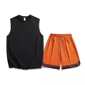훌리오 여름 투피스 세트 반팔 나시 학생 트레이닝 남자트레이닝복세트 민소매 반바지 농구 UNO2