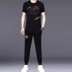 훌리오 남자트레이닝복세트 반팔 중년 캐주얼 라운드 여름 트레이닝 세트 UNO2