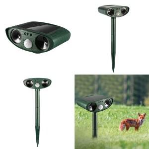 반려동물용 초음파 태양광 충전식 정원 퇴치기 (개, 고양이, 다람쥐, 사슴, 너구리 등)