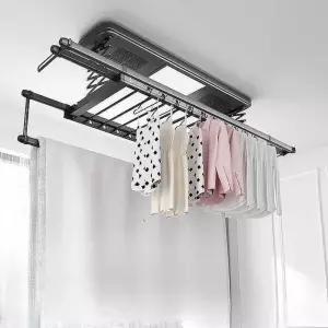 전동 빨래건조대 베란다 천정 조명 천장 흰색