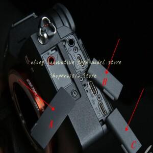 USB 고무 뚜껑 문 HDMI 호환 마이크 캡 인터페이스 커버 소니 ILCE-7M3 ILCE 알파 7M3 A7III 용 A7