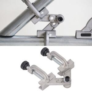 이중 핸들 파이프 클램프 알루미늄 다이캐스팅 10-180 ° 목공 도구용 퀵 릴리스 직각 코너