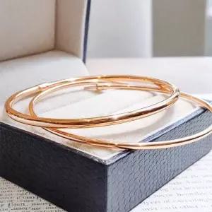 바이미 14k 데일리 시그니처 뱅글 팔찌/S사이즈