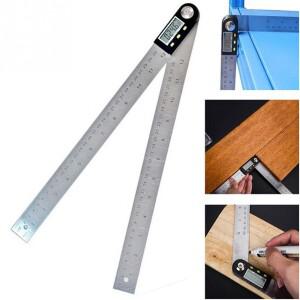 디지털 각도기 눈금자 전자 측정기 계량기 게이지 측정 도구 스테인리스 스틸 12 인치 300mm