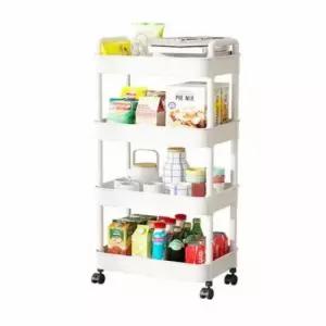 [생활] 이동식 트롤리 4단 화이트