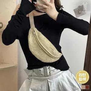 [비에프엘아웃도어]벨라도나 여성 라탄힙색 슬링백 크로스백 스포티 가방 미니백