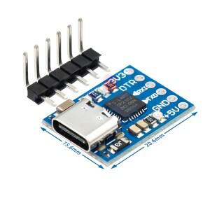 1-10개 CP2102 USB-TTL 직렬 모듈 UART STC 다운로더(타입-C 마이크로용)