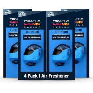 아머 올 포디움 시리즈 헬멧 통풍구 클립 자동차 방향제, 라이트 아웃 향(4팩), 조절 가능한 향 조절이 레이싱 영감 방향제