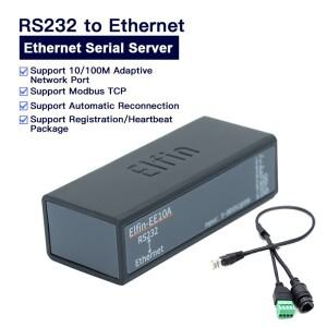 직렬 포트 RS232 이더넷 서버 변환기 IOT 장치 Elfin EE10A 모드버스 TCP 지원