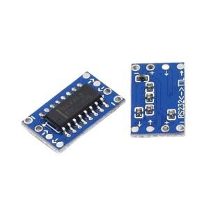10PCS 미니 MAX3232 RS232-TTL 직렬 포트 Leavel 변환기 브러시 모듈 커넥터 Arduino 용 깜박임 보드