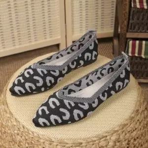 알마센 여친 플랫 슈즈 빅사이즈 레오파드 슬립온 워킹 소프트 스타일 ADOR5