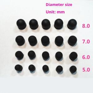 스타일러스 펜 고무 팁 교체 실리콘 터치 스크린 범용 펜용 10개
