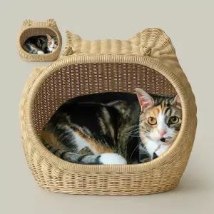 루마라탄 펫하우스 강아지집 고양이 숨숨집 내추럴