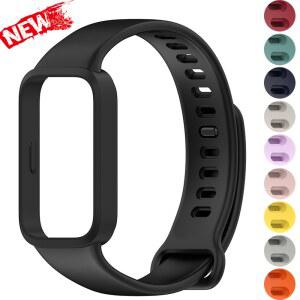 Xiaomi 스마트 밴드 9 miabnd 액티브 Redmi Band 3 팔찌 액세서리 용 소프트 실리콘 스트랩 교체 손목